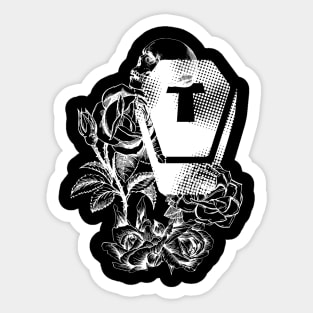 Floral Spooky Sticker